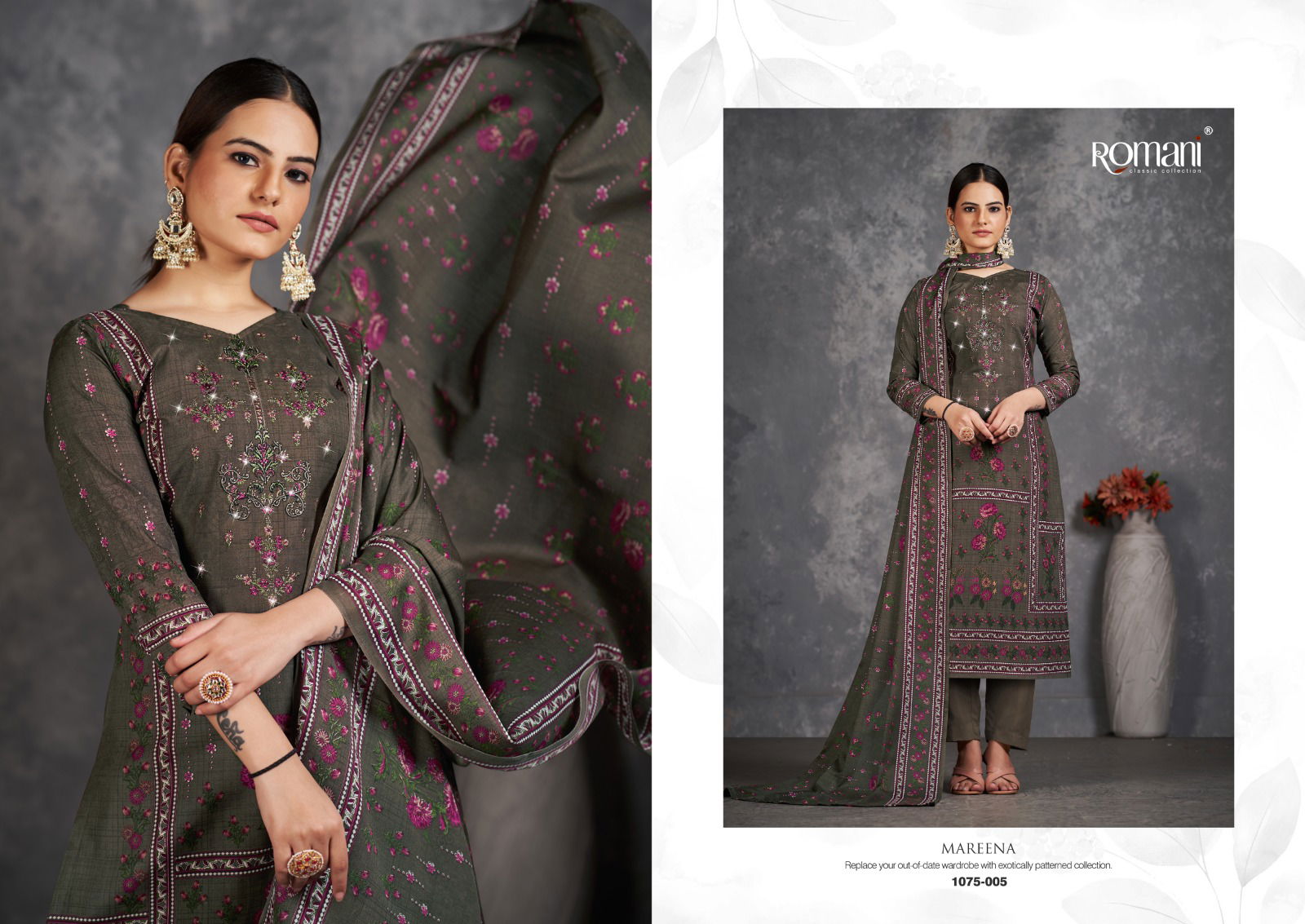 Mareena Vol 11 By Romani Printed Cotton Dress Material Catalog